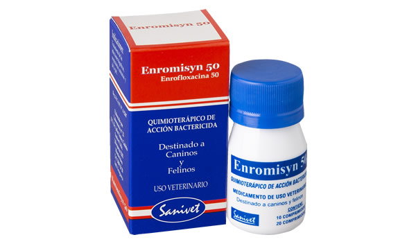 Enromisyn 50 - Quimioterápico, bactericida y micoplasmicida. Vía oral en caninos y felinos.